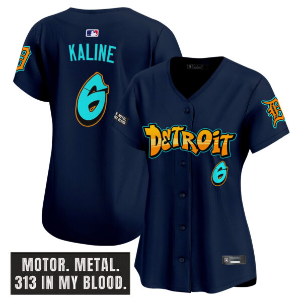 Women's Detroit Tigers 'Graffiti Motor City Edition' Vapor Premier Limited Jersey - All Stitched - Image 24