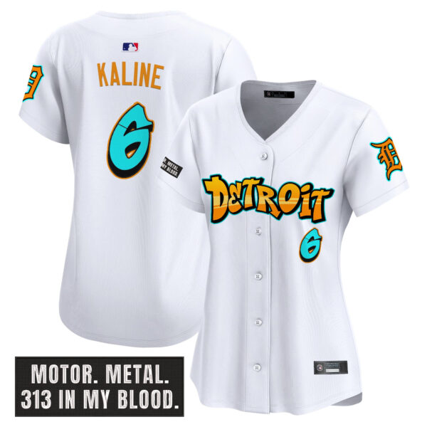 Women's Detroit Tigers 'Graffiti Motor City Edition' Vapor Premier Limited Jersey - All Stitched - Image 33