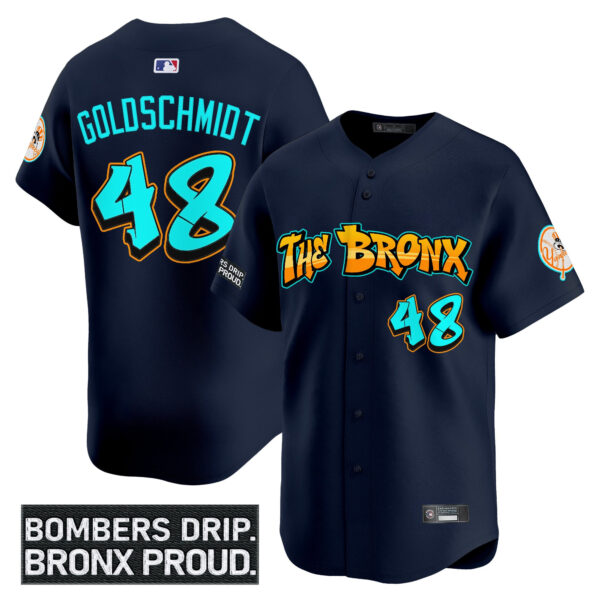 Men's Yankees 'Graffiti Bronx Bombers Edition' Vapor Premier Limited Jersey - All Stitched - Image 15