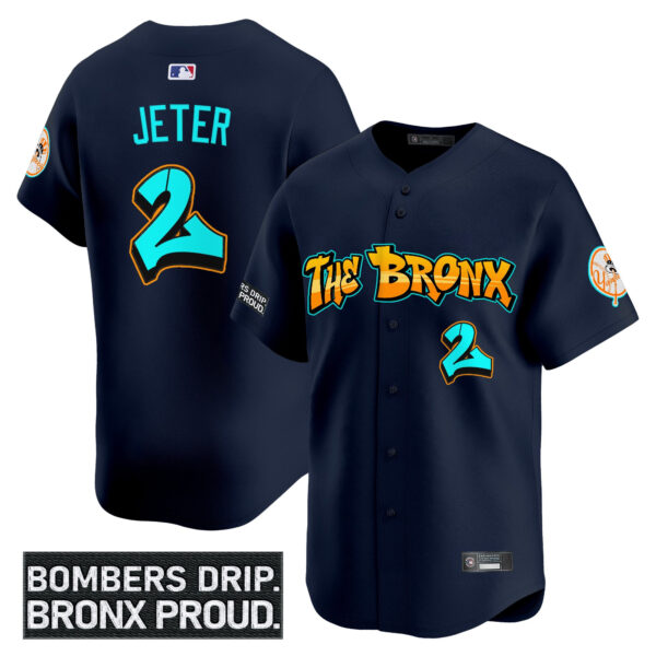 Men's Yankees 'Graffiti Bronx Bombers Edition' Vapor Premier Limited Jersey - All Stitched - Image 13