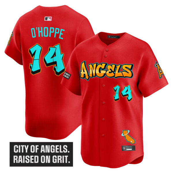 Men's Los Angeles Angels 'Graffiti Halo Drop Edition' Vapor Premier Limited Jersey - All Stitched - Image 24