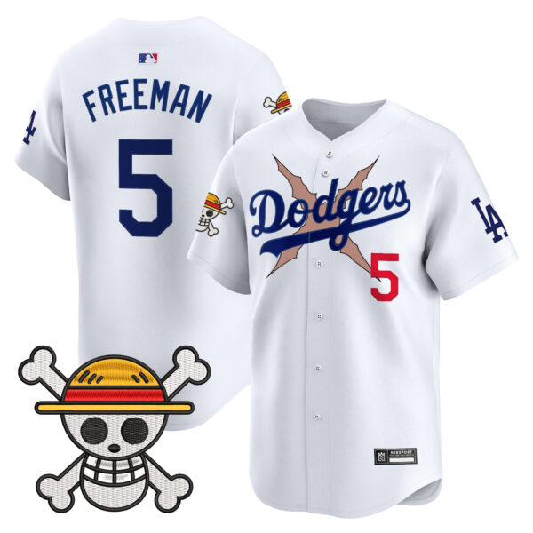 Men's Los Angeles Dodgers x One Piece 2025 Vapor Premier Limited Jersey - Stitched - Image 29