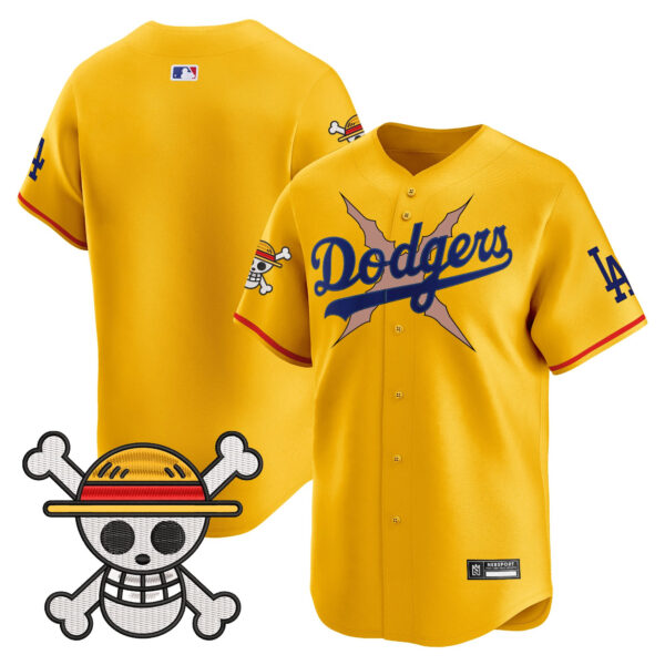 Men's Los Angeles Dodgers x One Piece 2025 Vapor Premier Limited Jersey - Stitched - Image 44