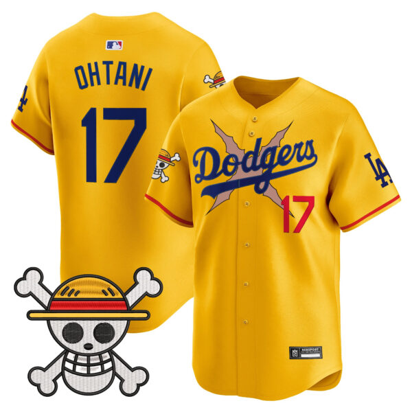 Men's Los Angeles Dodgers x One Piece 2025 Vapor Premier Limited Jersey - Stitched - Image 39