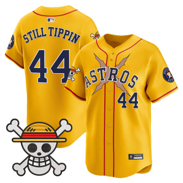 Men's Houston Astros x One Piece 2025 Vapor Premier Limited Jersey - All Stitched - Image 43