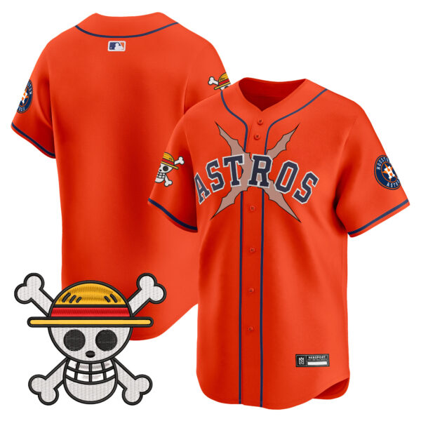 Men's Houston Astros x One Piece 2025 Vapor Premier Limited Jersey - All Stitched - Image 33