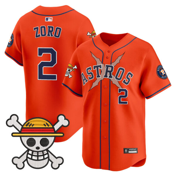 Men's Houston Astros x One Piece 2025 Vapor Premier Limited Jersey - All Stitched - Image 24