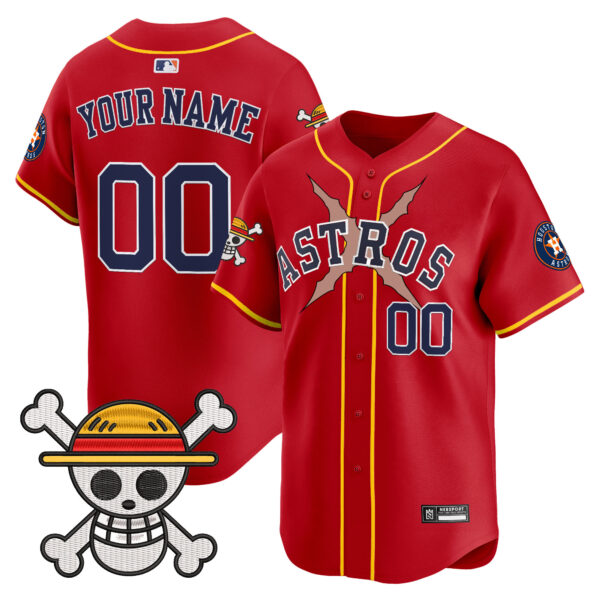 Houston Astros x One Piece 2025 Vapor Premier Limited Custom Jersey - All Stitched