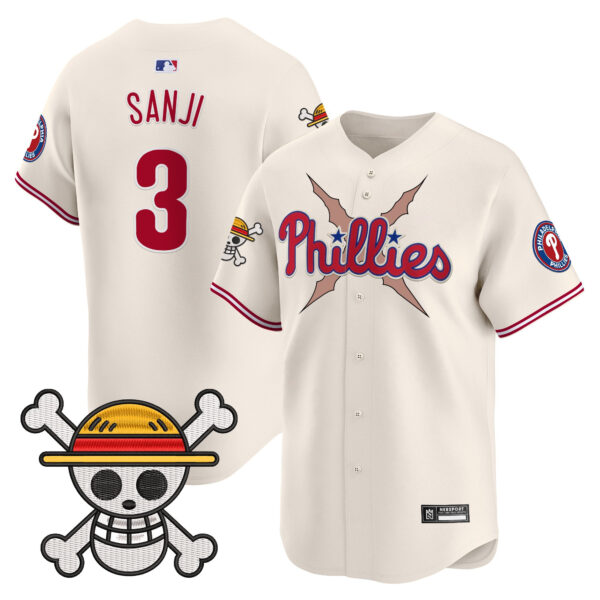 Men's Philadelphia Phillies x One Piece 2025 Vapor Premier Limited Jersey - All Stitched - Image 37