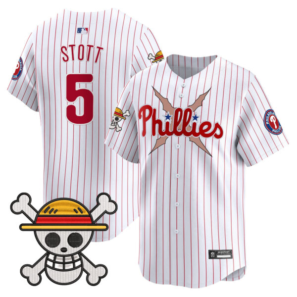 Men's Philadelphia Phillies x One Piece 2025 Vapor Premier Limited Jersey - All Stitched - Image 29