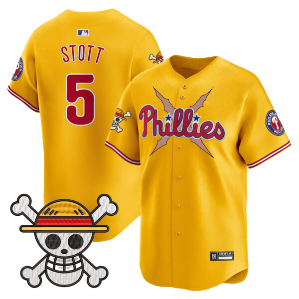 Men's Philadelphia Phillies x One Piece 2025 Vapor Premier Limited Jersey - All Stitched - Image 18