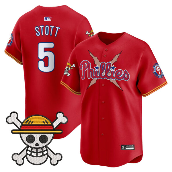 Men's Philadelphia Phillies x One Piece 2025 Vapor Premier Limited Jersey - All Stitched - Image 7