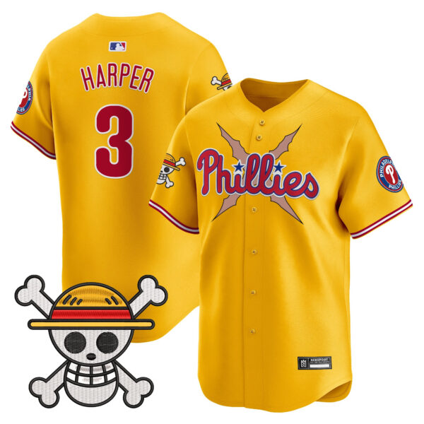 Men's Philadelphia Phillies x One Piece 2025 Vapor Premier Limited Jersey - All Stitched - Image 16