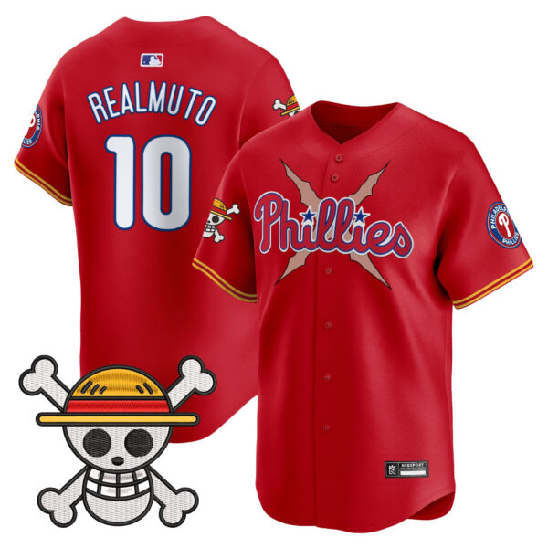 Men's Philadelphia Phillies x One Piece 2025 Vapor Premier Limited Jersey - All Stitched - Image 8