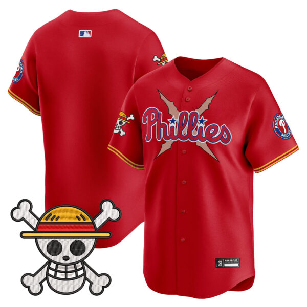 Men's Philadelphia Phillies x One Piece 2025 Vapor Premier Limited Jersey - All Stitched - Image 11