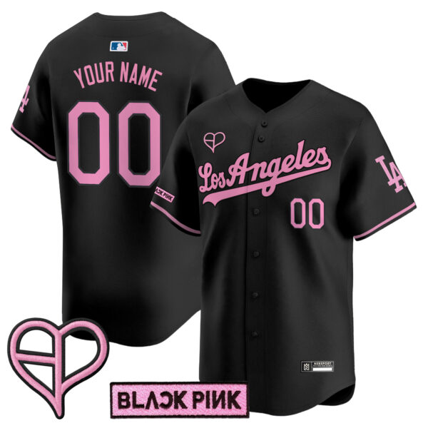 Los Angeles Dodgers x BLACKPINK 2025 Vapor Premier Limited Custom Jersey - All Stitched
