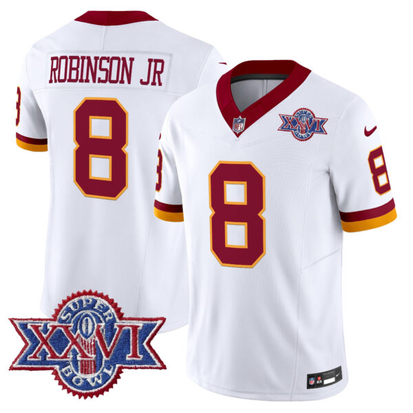 Men's Washington Redskins Throwback 1992 Super Bowl XXVI Patch Vapor Limited Jersey - All Stitched - Image 3