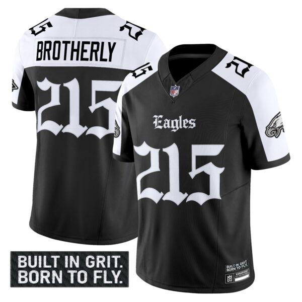 Men's Philadelphia Eagles 'Gothic Philly Edition' Vapor Limited Jersey V2 - All Stitched - Image 22