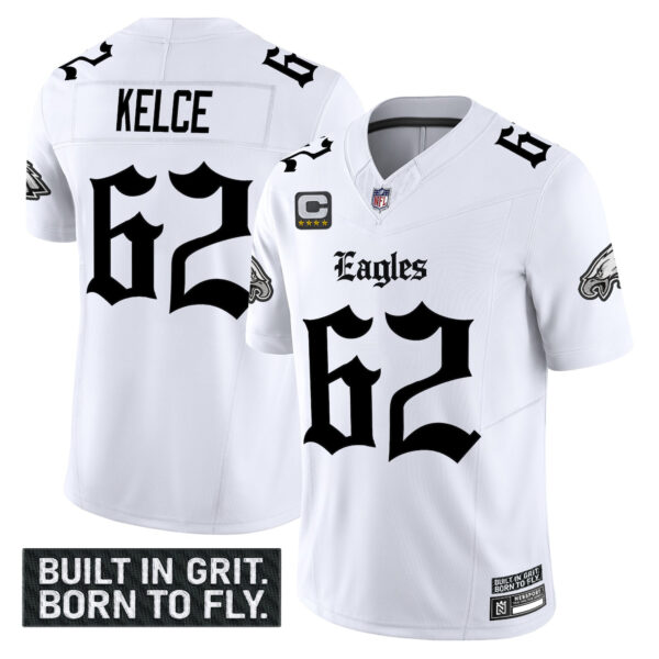 Men's Philadelphia Eagles 'Gothic Philly Edition' Vapor Limited Jersey V2 - All Stitched - Image 14
