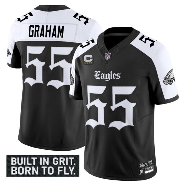 Men's Philadelphia Eagles 'Gothic Philly Edition' Vapor Limited Jersey V2 - All Stitched - Image 27