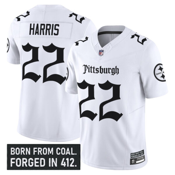 Men's Pittsburgh Steelers 'Gothic Steel City Edition' Vapor Limited Jersey - All Stitched - Image 16