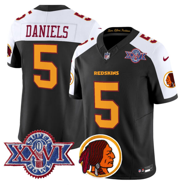 Men's Washington Redskins Throwback 1992 Super Bowl XXVI Patch Vapor Limited Jersey V2 - All Stitched - Image 21