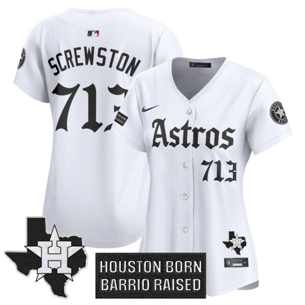 Women's Houston Astros 'Gothic Edition' Vapor Premier Limited Jersey - All Stitched - Image 15
