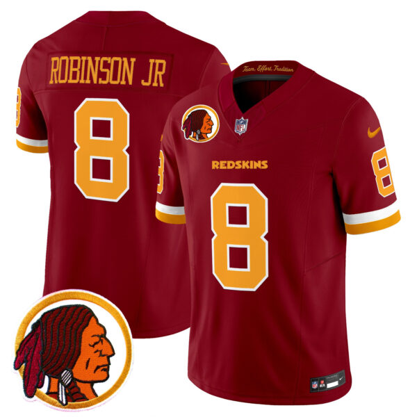 Men's Washington Redskins Throwback Vapor Limited Jersey V2 - All Stitched - Image 14