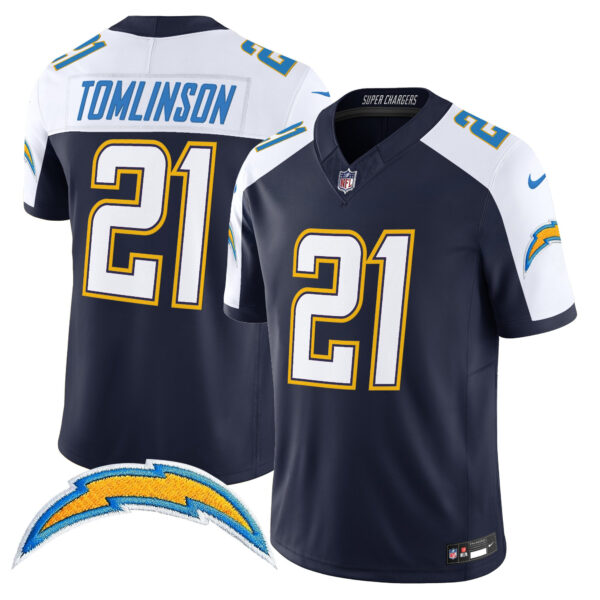 Men's Los Angeles Chargers 2025 Alternate Charger Power Vapor Limited Jersey - All Stitched - Image 32