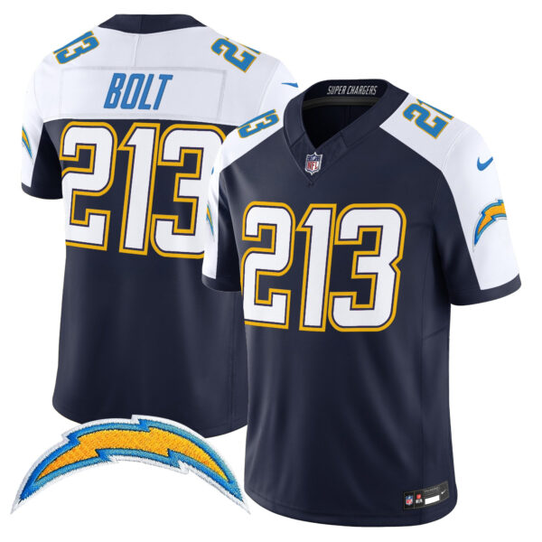 Men's Los Angeles Chargers 2025 Alternate Charger Power Vapor Limited Jersey - All Stitched - Image 26