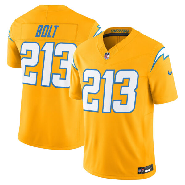 Men's Los Angeles Chargers 2025 Alternate Charger Power Vapor Limited Jersey - All Stitched - Image 10