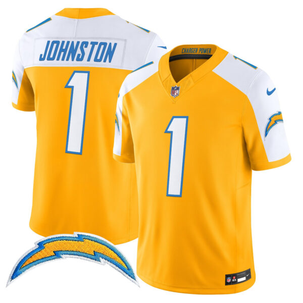 Men's Los Angeles Chargers 2025 Alternate Charger Power Vapor Limited Jersey - All Stitched - Image 23