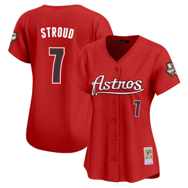 Women's Houston Astros Throwback Vapor Premier Limited Jersey - All Stitched - Image 32