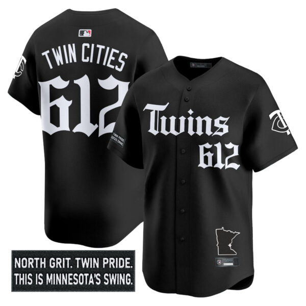 Men's Minnesota Twins 'Gothic North Edition' Vapor Premier Limited Jersey V2 - All Stitched - Image 2