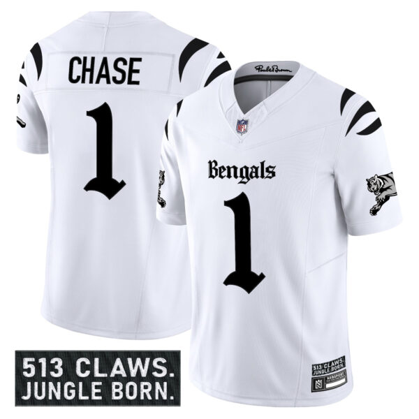 Men's Cincinnati Bengals 'Gothic Jungle Shadows Edition' Vapor Limited Jersey - All Stitched - Image 9