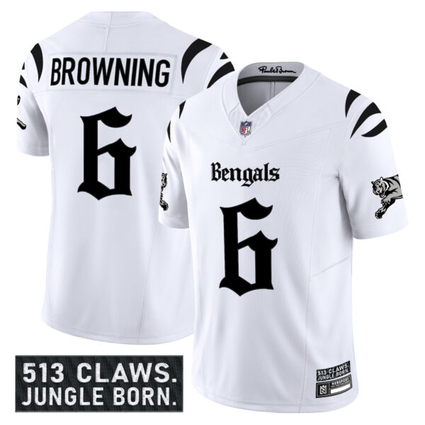 Men's Cincinnati Bengals 'Gothic Jungle Shadows Edition' Vapor Limited Jersey - All Stitched - Image 12