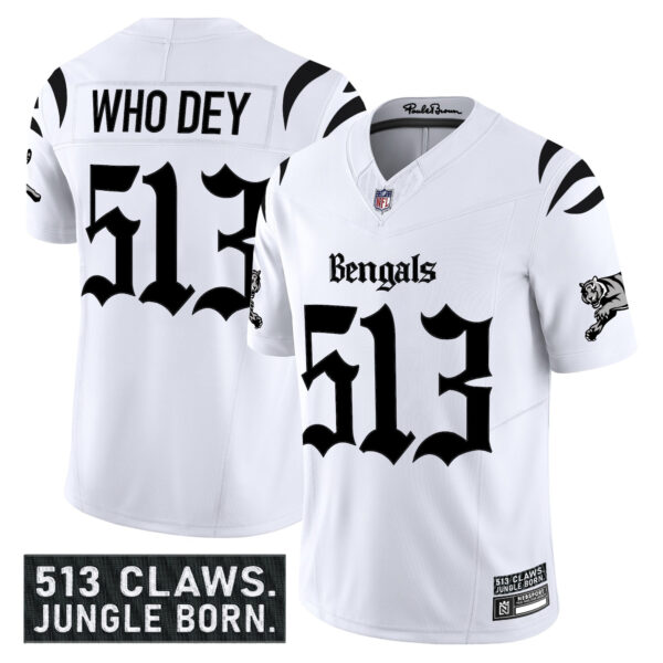 Men's Cincinnati Bengals 'Gothic Jungle Shadows Edition' Vapor Limited Jersey - All Stitched - Image 8