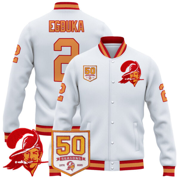 Men's Tampa Bay Buccaneers Throwback Jacket - All Stitched - Image 4