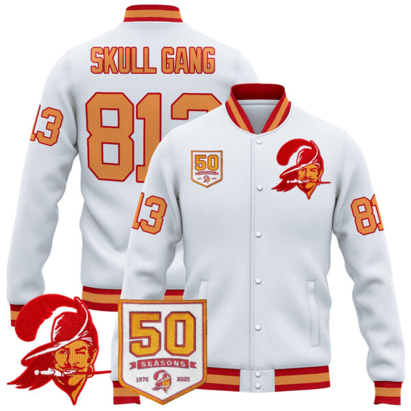 Men's Tampa Bay Buccaneers Throwback Jacket - All Stitched - Image 2
