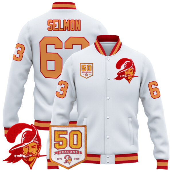 Men's Tampa Bay Buccaneers Throwback Jacket - All Stitched - Image 11
