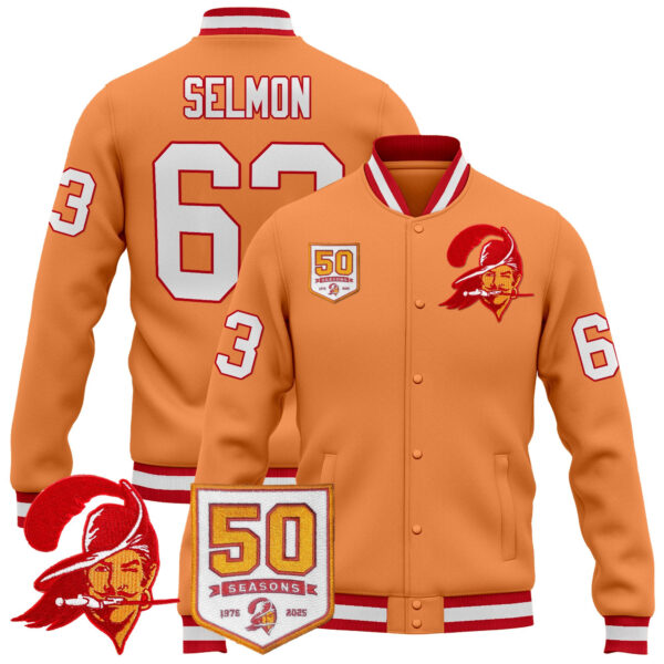 Men's Tampa Bay Buccaneers Throwback Jacket - All Stitched - Image 22