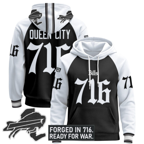 Men's Buffalo Bills 'Gothic Cold Front Edition' Pullover Hoodie - All Stitched - Image 18