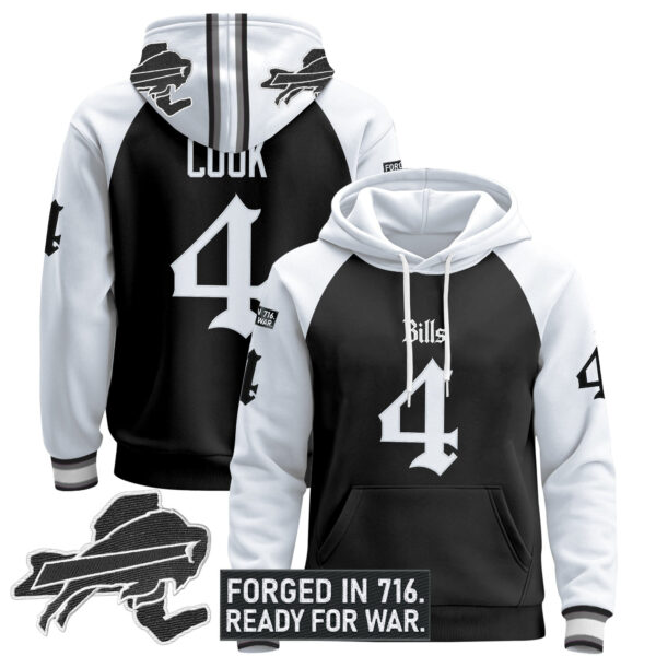 Men's Buffalo Bills 'Gothic Cold Front Edition' Pullover Hoodie - All Stitched - Image 19