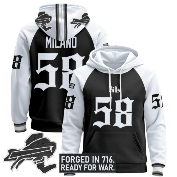 Men's Buffalo Bills 'Gothic Cold Front Edition' Pullover Hoodie - All Stitched - Image 21