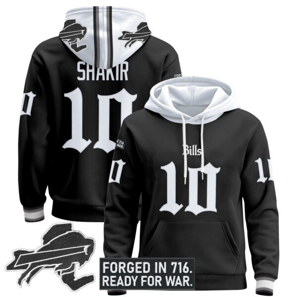 Men's Buffalo Bills 'Gothic Cold Front Edition' Pullover Hoodie - All Stitched - Image 8