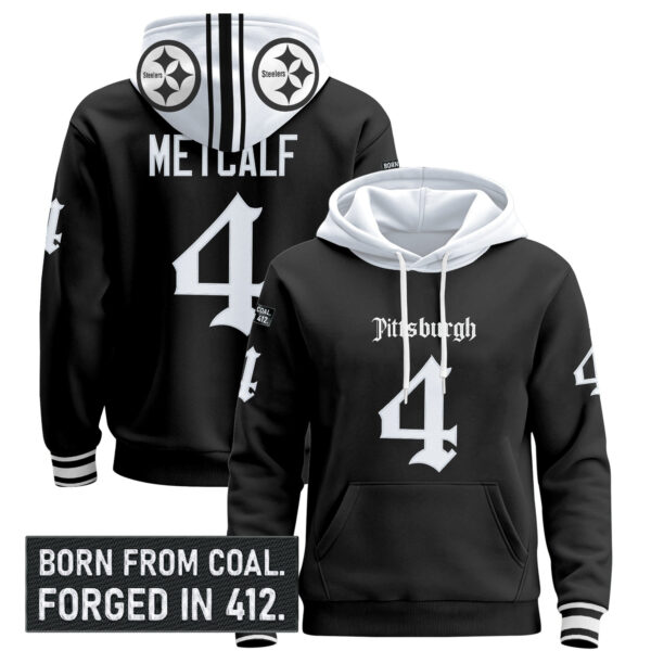 Men's Pittsburgh Steelers 'Gothic Steel City Edition' Pullover Hoodie - All Stitched - Image 4