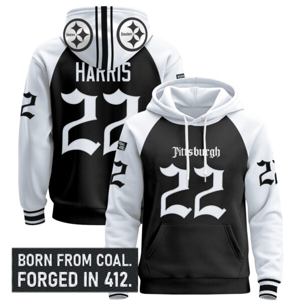 Men's Pittsburgh Steelers 'Gothic Steel City Edition' Pullover Hoodie - All Stitched - Image 26