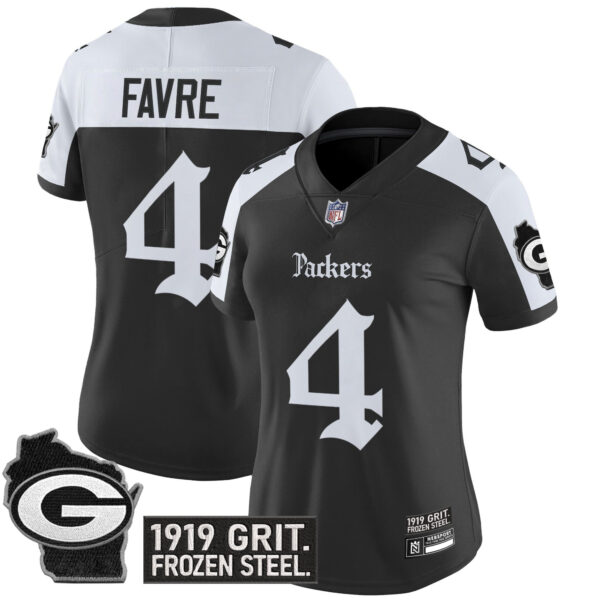 Women's Green Bay Packers 'Gothic Frozen Tundra Edition' Vapor Limited Jersey - All Stitched - Image 23