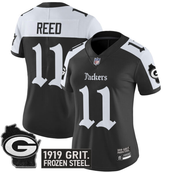 Women's Green Bay Packers 'Gothic Frozen Tundra Edition' Vapor Limited Jersey - All Stitched - Image 21
