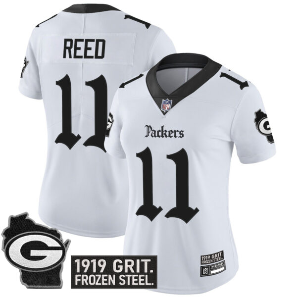 Women's Green Bay Packers 'Gothic Frozen Tundra Edition' Vapor Limited Jersey - All Stitched - Image 13